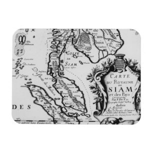 Map of the Kingdom of Siam Magnet
