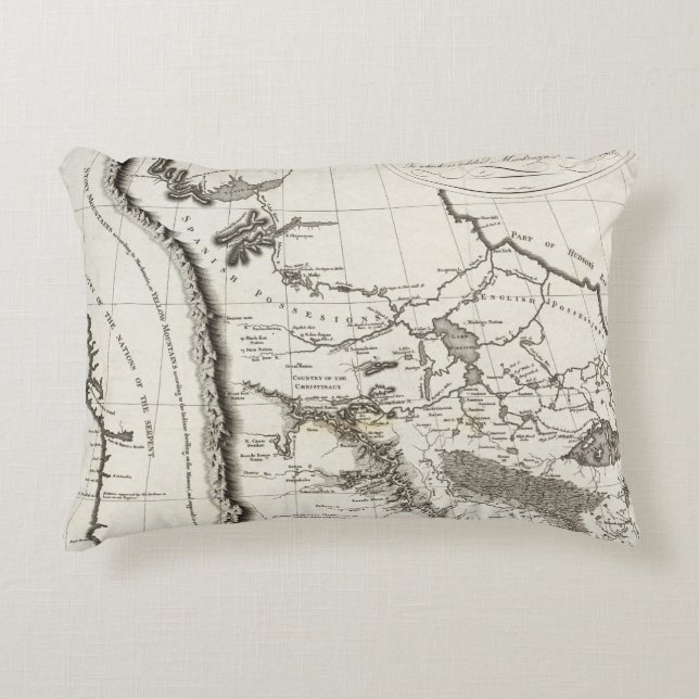 Map of the Missouri Decorative Cushion (Front)