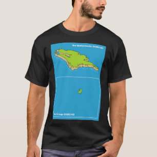 Map Of The Netherlands After Climate Change And Se T-Shirt