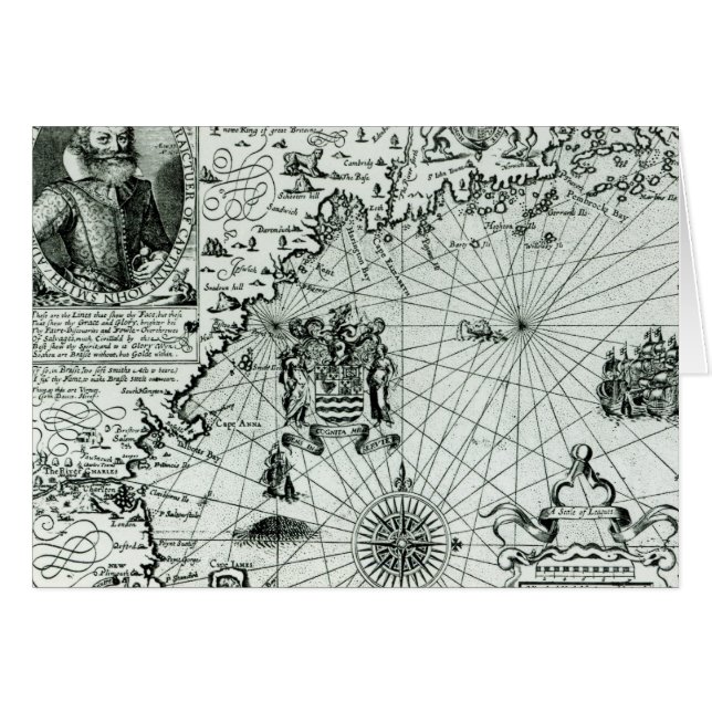 Map of the New England coastline (Front Horizontal)