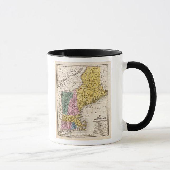 Map of the New England or Eastern States Mug (Right)