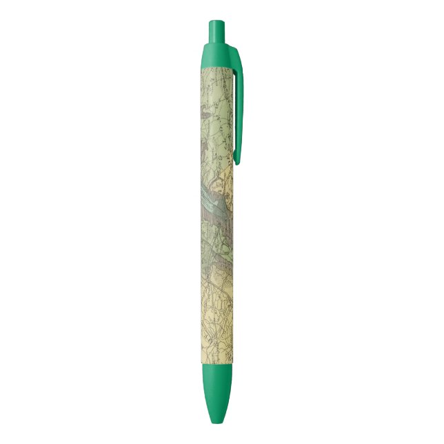 Map of the New York Black Ink Pen (Bottom (Vertical))