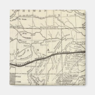 Map of the Northern Pacific Railroad Magnet