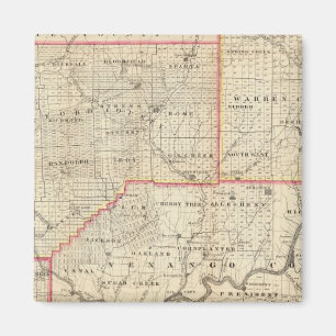 Map of the Oil Region of Pennsylvania Magnet