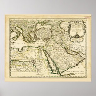 Map of the Ottoman Empire (1654) Poster