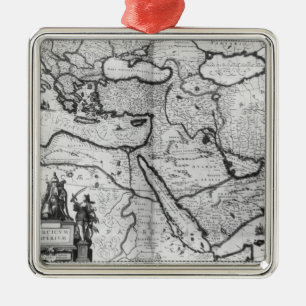 Map of the Ottoman Empire Metal Tree Decoration