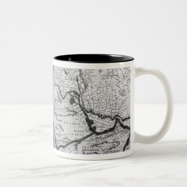 Map of the Ottoman Empire Two-Tone Coffee Mug (Right)
