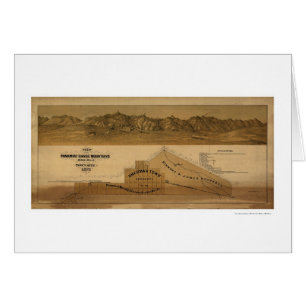 Map of the Panamint Range Mountains 1875
