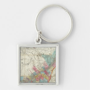 Map Of The Provinces Of Canada Key Ring