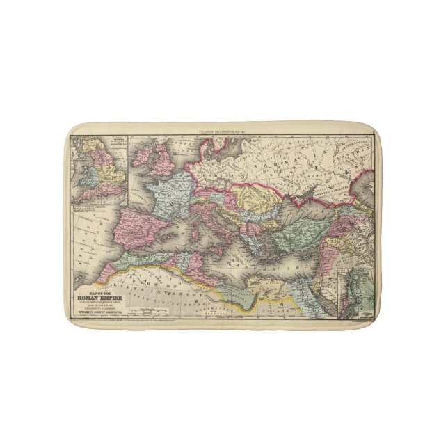 Map of the Roman Empire Bath Mat (Front)