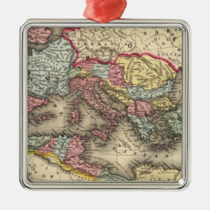 Map of the Roman Empire Metal Tree Decoration