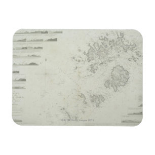 Map of the Scilly Isles in Britain Magnet