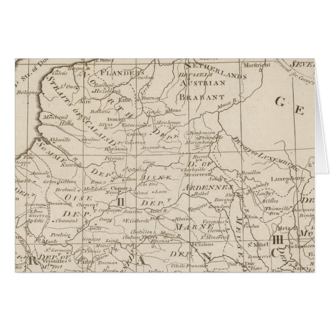 Map of the Seat of War in France 2 (Front Horizontal)