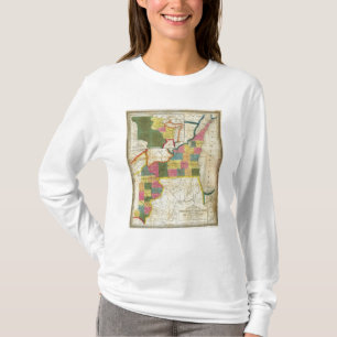 Map of the Settled Wisconsin Territory T-Shirt