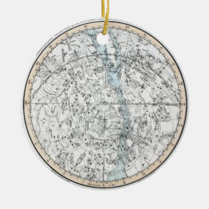 Map of The Southern Hemisphere Plate XXVIII Ceramic Tree Decoration