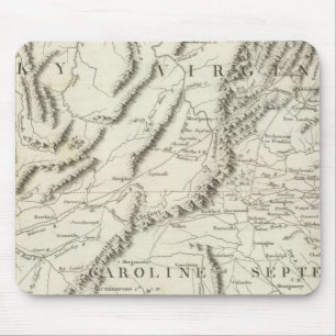 Map of the southern provinces of the United States Mouse Pad