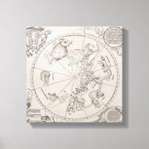 Map of the Southern Sky Canvas Print