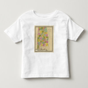 Map of the State of Alabama Toddler T-Shirt