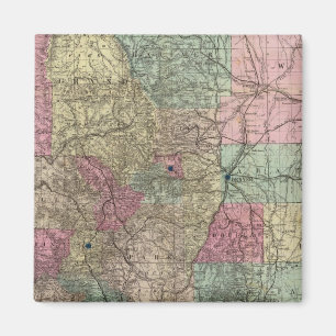 Map of the State of Colorado Magnet