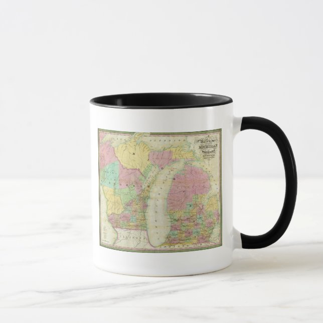 Map of the State of Michigan Mug (Right)