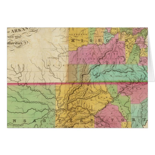 Map of the State of Missouri (Front Horizontal)