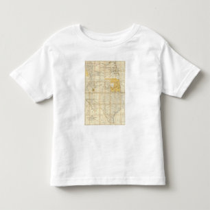 Map Of The States Of Kansas And Texas Toddler T-Shirt