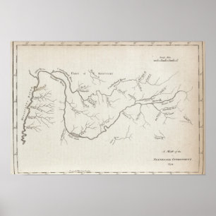 Map of the Tennessee Government Poster