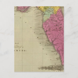Map of the Territory of Florida Postcard