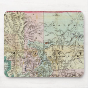 Map Of The Territory Of Montana Mouse Pad