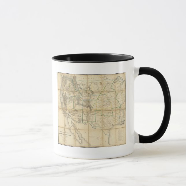 Map Of The Territory Of The United States 2 Mug (Right)