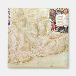 Map of the town and citadel of Bellisle Magnet