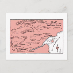 Map of the Truelove River Postcard