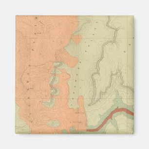 Map Of The Uinkaret Plateau South Half Magnet