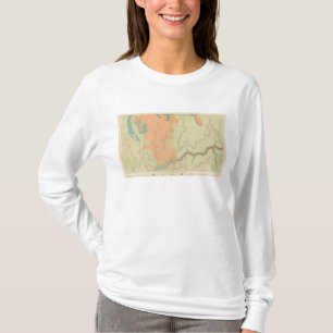 Map Of The Uinkaret Plateau South Half T-Shirt