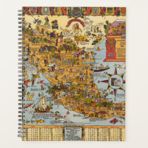 Map of The United Mexican States Planner