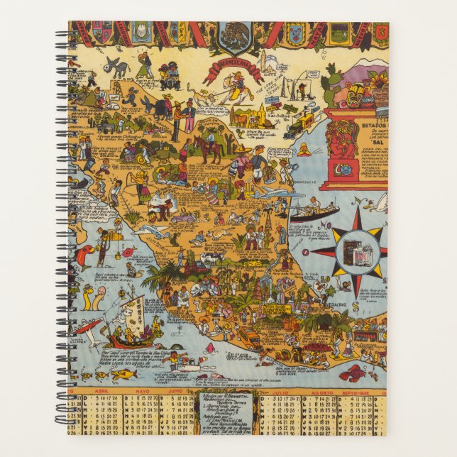 Map of The United Mexican States Planner (Front)