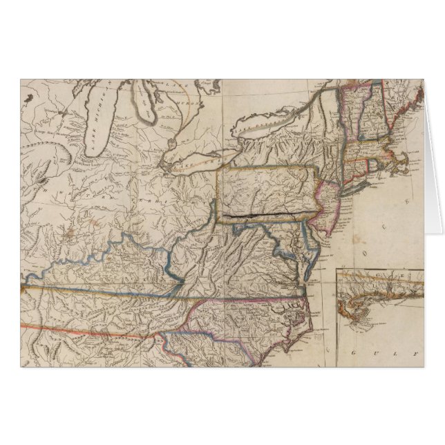 Map of the United States (Front Horizontal)