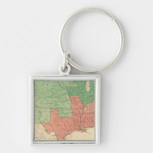 Map of The United States 2 Key Ring