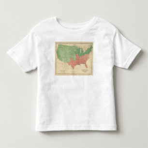 Map of The United States 2 Toddler T-Shirt