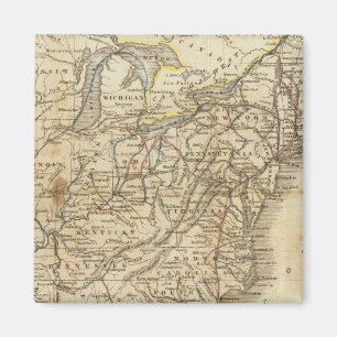 Map Of The United States 3 Magnet