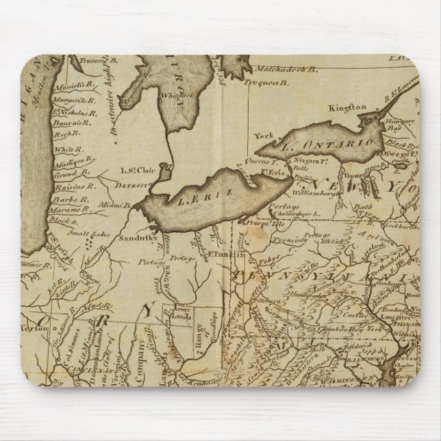 Map of the United States 3 Mouse Pad (Front)