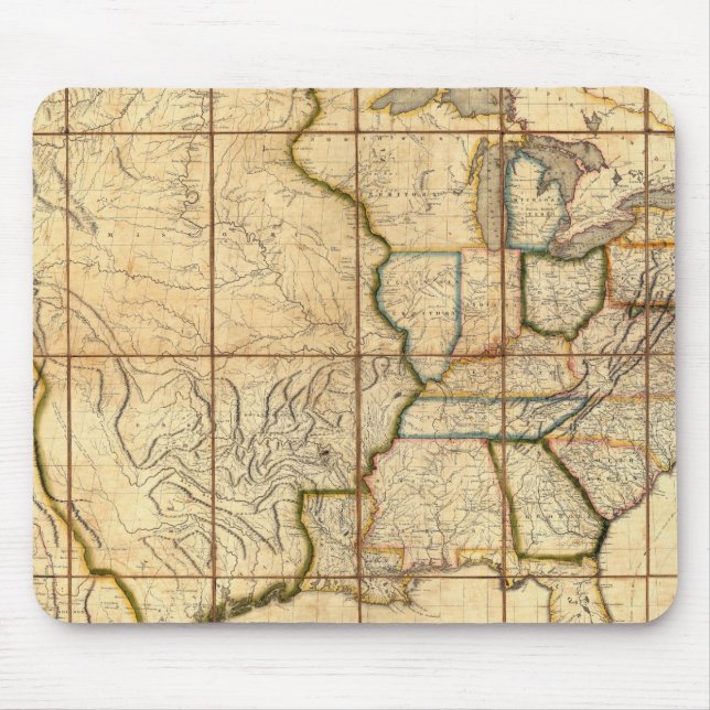 Map of the United States 3 Mouse Pad (Front)
