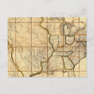 Map of the United States 3 Postcard