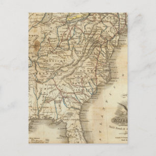 Map Of The United States 3 Postcard