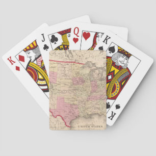 Map of the United States 5 Playing Cards