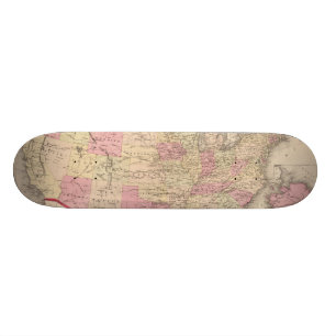 Map of the United States 5 Skateboard