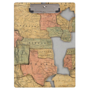 Map of the United States and Canada Clipboard