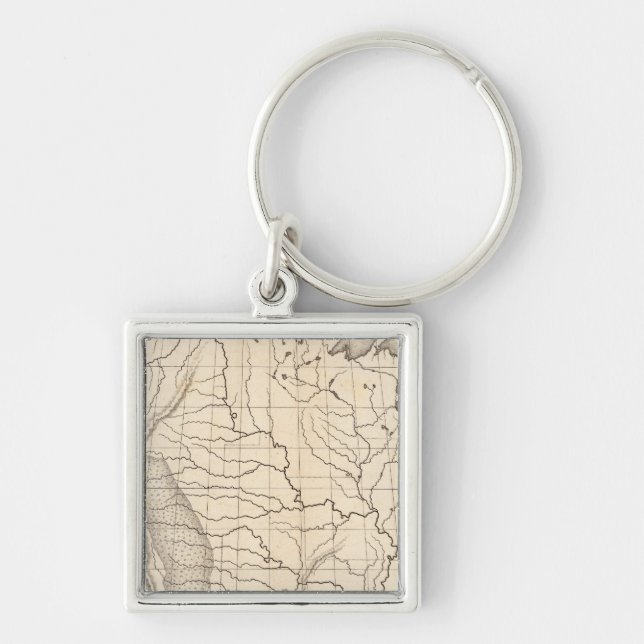 Map of the United States and Texas Key Ring (Front)