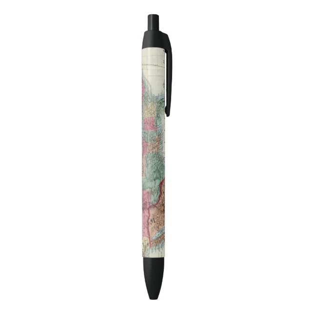 Map Of The United States, Canada, Mexico Black Ink Pen (Bottom (Vertical))