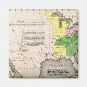 Map of the United States Magnet